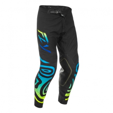Nohavice FLY RACING EVOLUTION 2025 čierno/modré/hi-vis