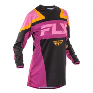 Dres FLY RACING F-16 Dámsky 2025 čierno/fialovo/ružové