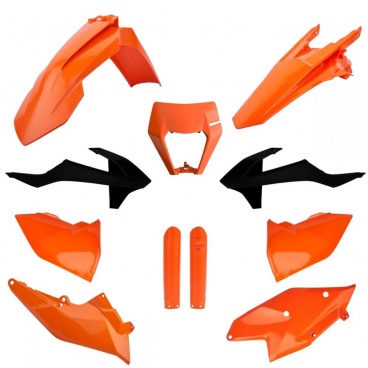 Sada plastov KTM EXC/EXC-F 2017-2019 farba OE 2019