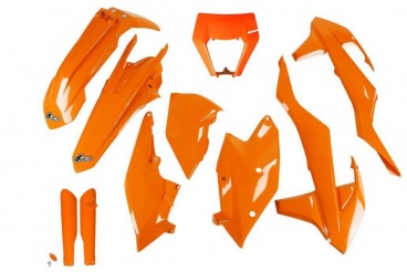 Kompletný plastový KIT KTM EXC/EXC-F s prednou maskou 2017-2019 oranžová