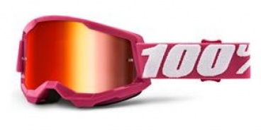 STRATA 2, 100% okuliare Fletcher, zrkadlové červené plexi