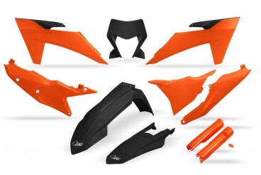 Sada plastov kompletná KTM EXC/EXC-F 2024-2025 oranžovo/čierna