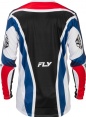 Dres LITE, FLY RACING - USA 2026 (červená/biela/modrá)