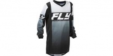 Dres F-16, FLY RACING - USA 2026 detské (čierna/biela)