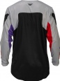 Dres KINETIC, FLY RACING - USA 2026 (sivá/červená/fialová/čierna)