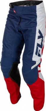 Nohavice KINETIC, FLY RACING - USA 2026 (červená/biela/modrá)