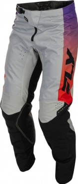 Nohavice KINETIC, FLY RACING - USA 2026 (sivá/červená/fialová/čierna)