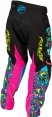 Nohavice KINETIC MUTANT, FLY RACING - USA detské 2026 (čierna/ multi color)