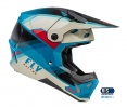 Prilba FORMULA CP, FLY RACING - USA (černá/šedá/tyrkysová)