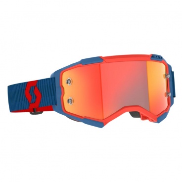 Okuliare SCOTT FURY 24 dark blue/neon red orange chrome works