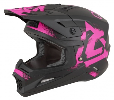 Prilba Cross Cup 2 Crew, (čierna matná/ružová fluo) 2026