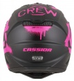 Prilba Cross Cup 2 Crew, (čierna matná/ružová fluo) 2026