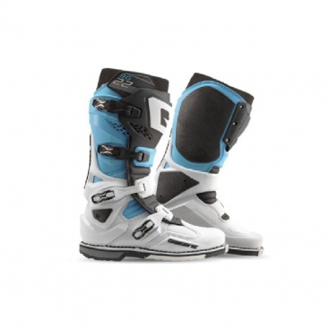 Čižmy SG22 White / Black / Light blue