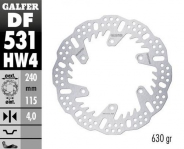 Zadný brzdový kotúč shark YAMAHA YZ 125, 250 2022-2026,YZF 250, 450 2020*-2026