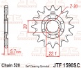 Reťazové Koliesko YAMAHA YZ 125 2005-2026, YZF/WRF 250 2001-2026