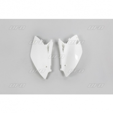 Tabuľky zadné Kawasaki KXF250 2009-2012, KXF450 09-11 biele